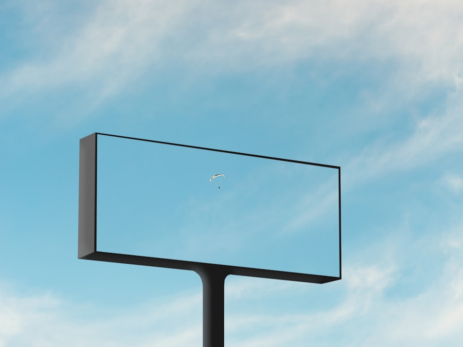 Digital advertising billboard urban